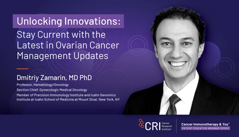 Banner - Unlocking Innovations: Stay Current with the Latest in Ovarian Cancer Management Updates